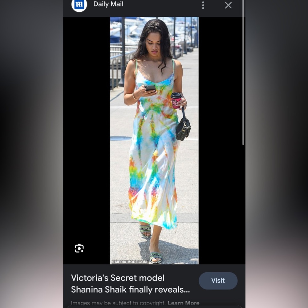 NWOT dannijo tie dye slip dress